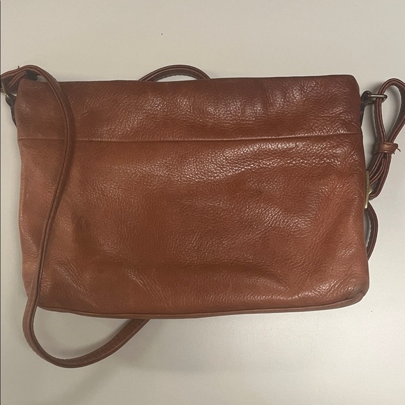 Margot Tan Leather Crossbody Bag adjustable strap/ preowned - Picture 6 of 14